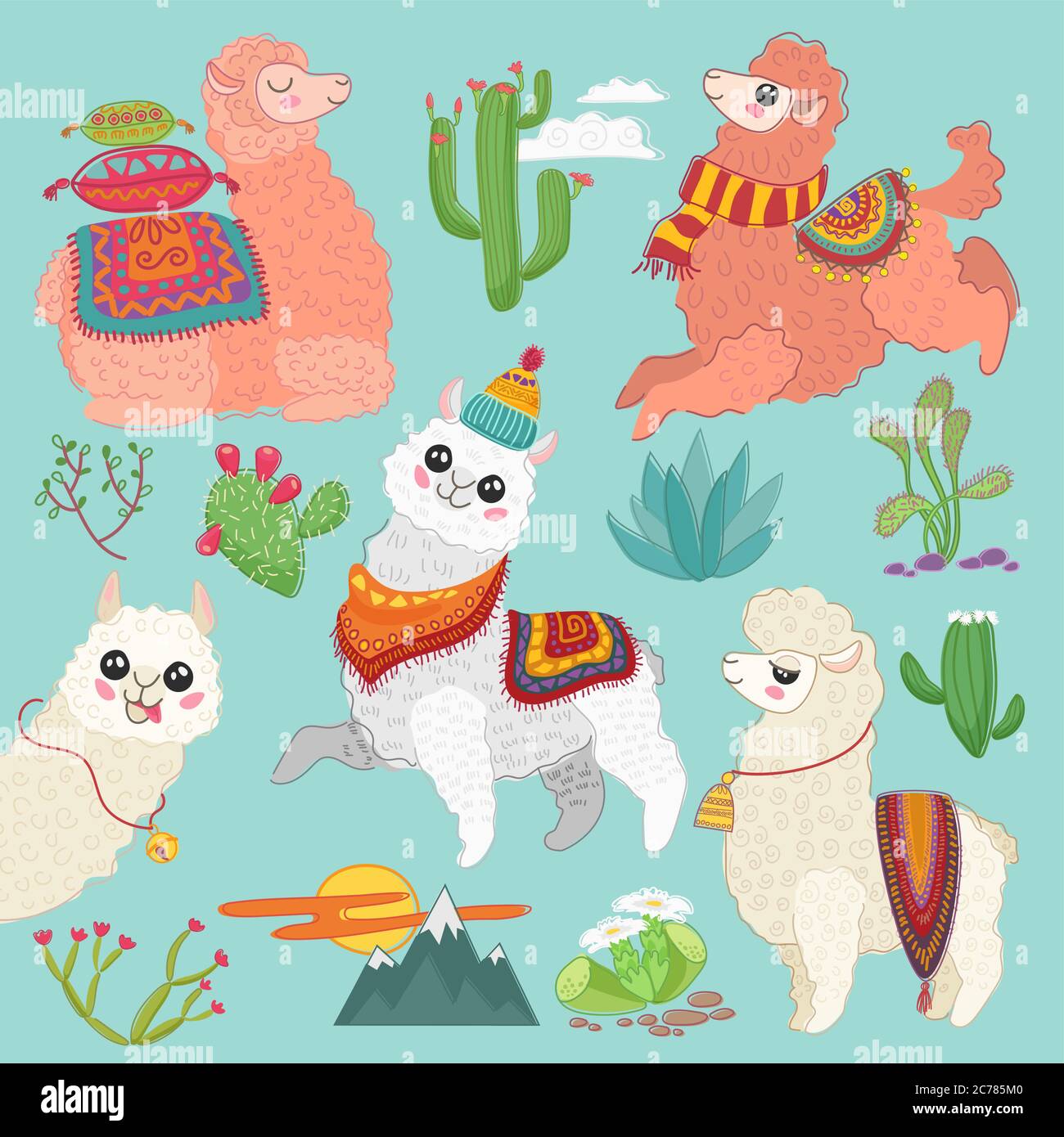 Vicuna chile Stock Vector Images - Alamy