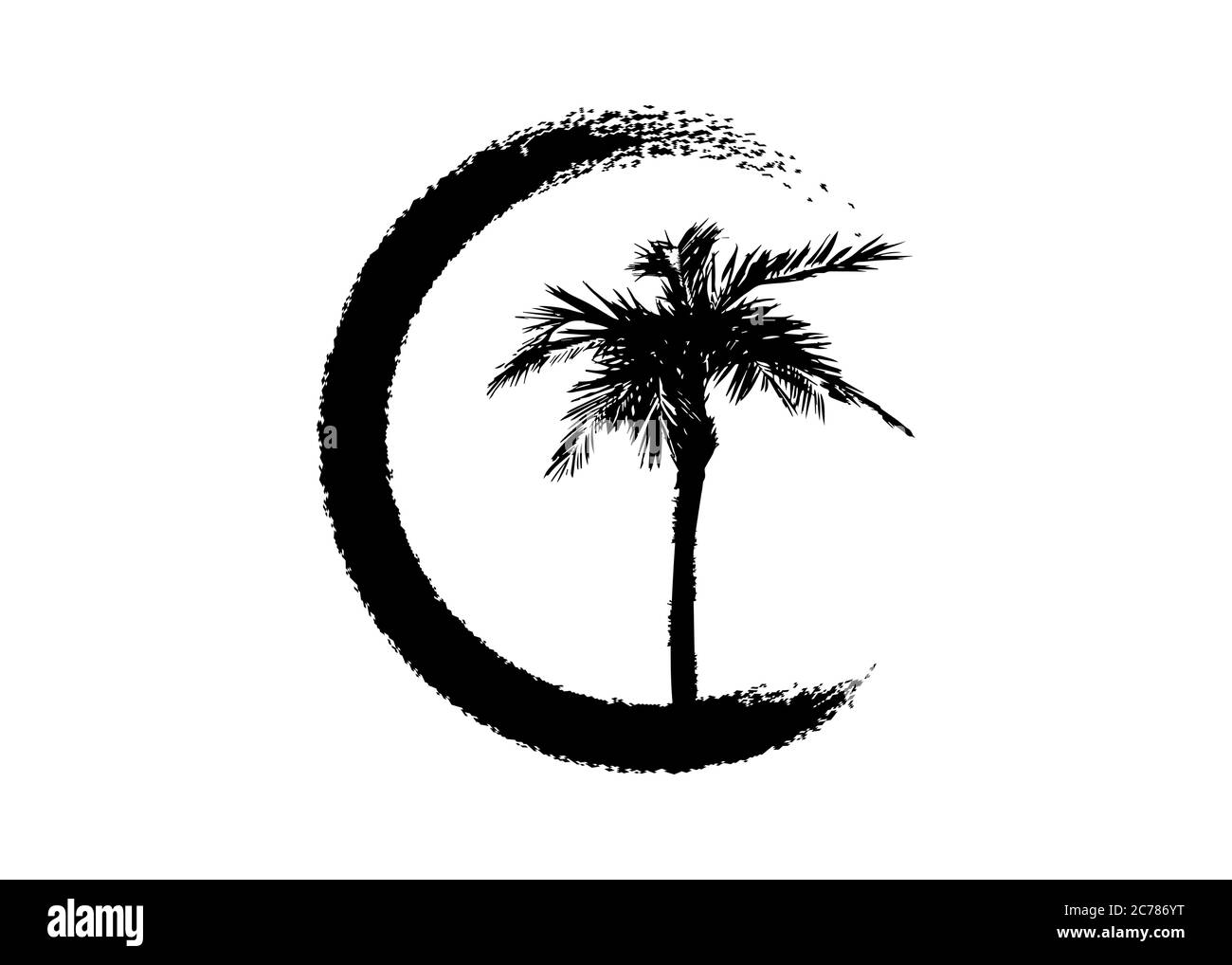 Nature | Black and White Logo Vector Art Graphic by Creative Oasis ·  Creative Fabrica