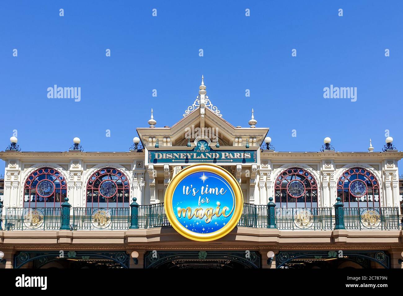 Disneyland Paris reopening after coronavirus Stock Photo