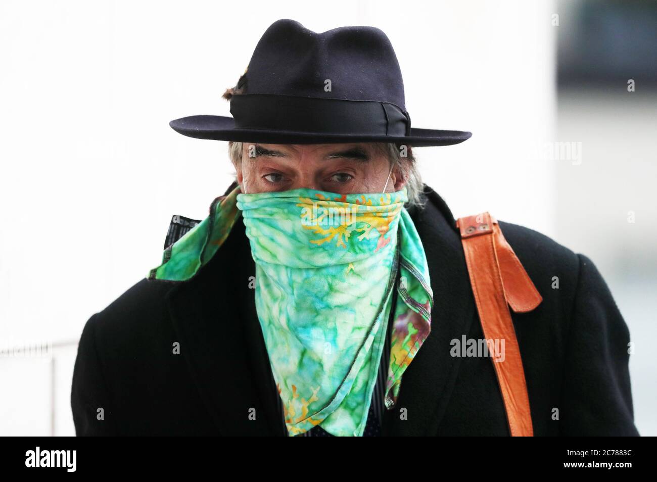 Former journalist Ian Bailey, who is wanted by French authorities investigating the murder of film producer Sophie Toscan du Plantier in west Cork, arriving at the High Court in Dublin for an extradition hearing. Stock Photo