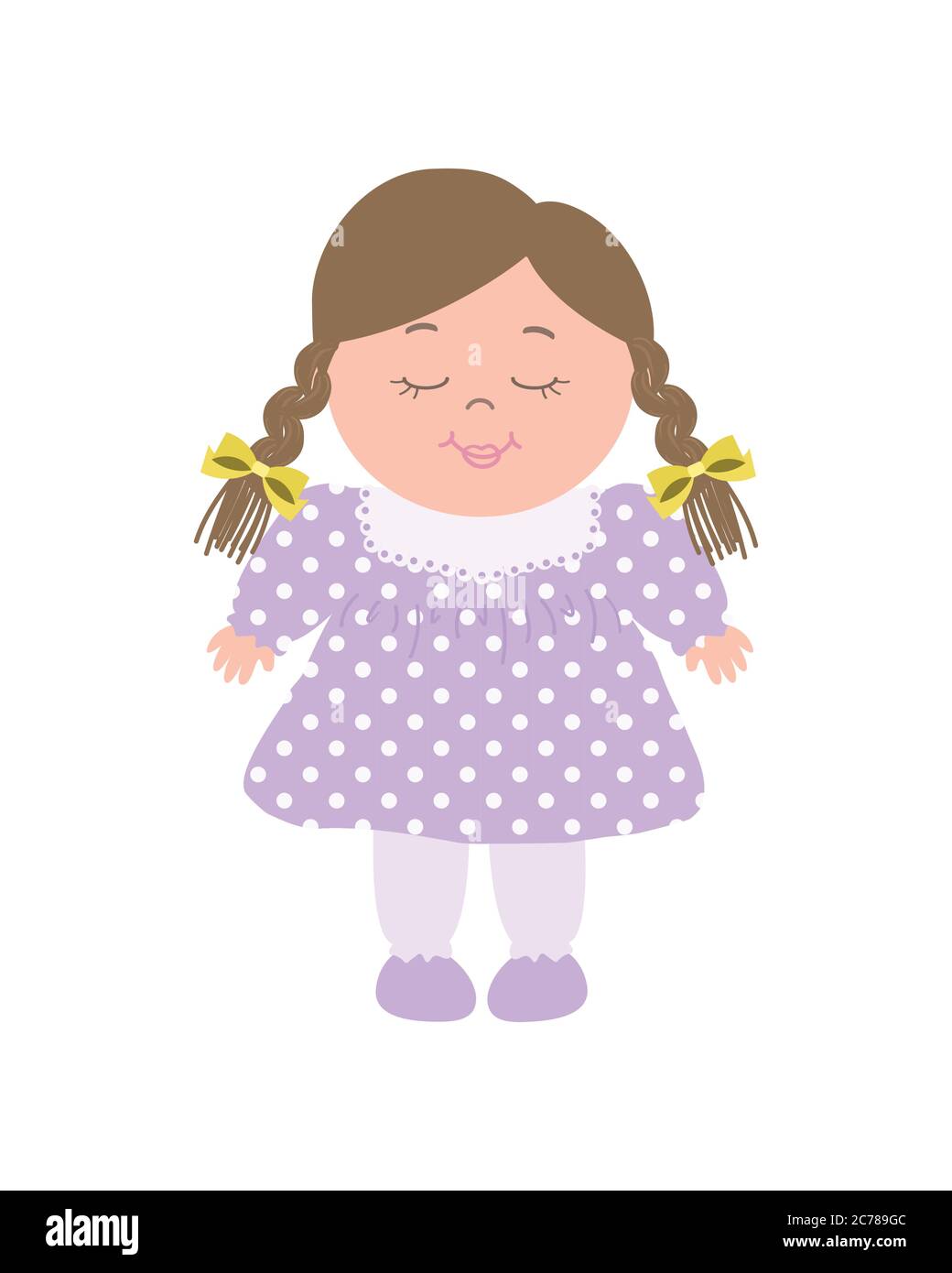 Girls dolly Stock Vector Images - Alamy