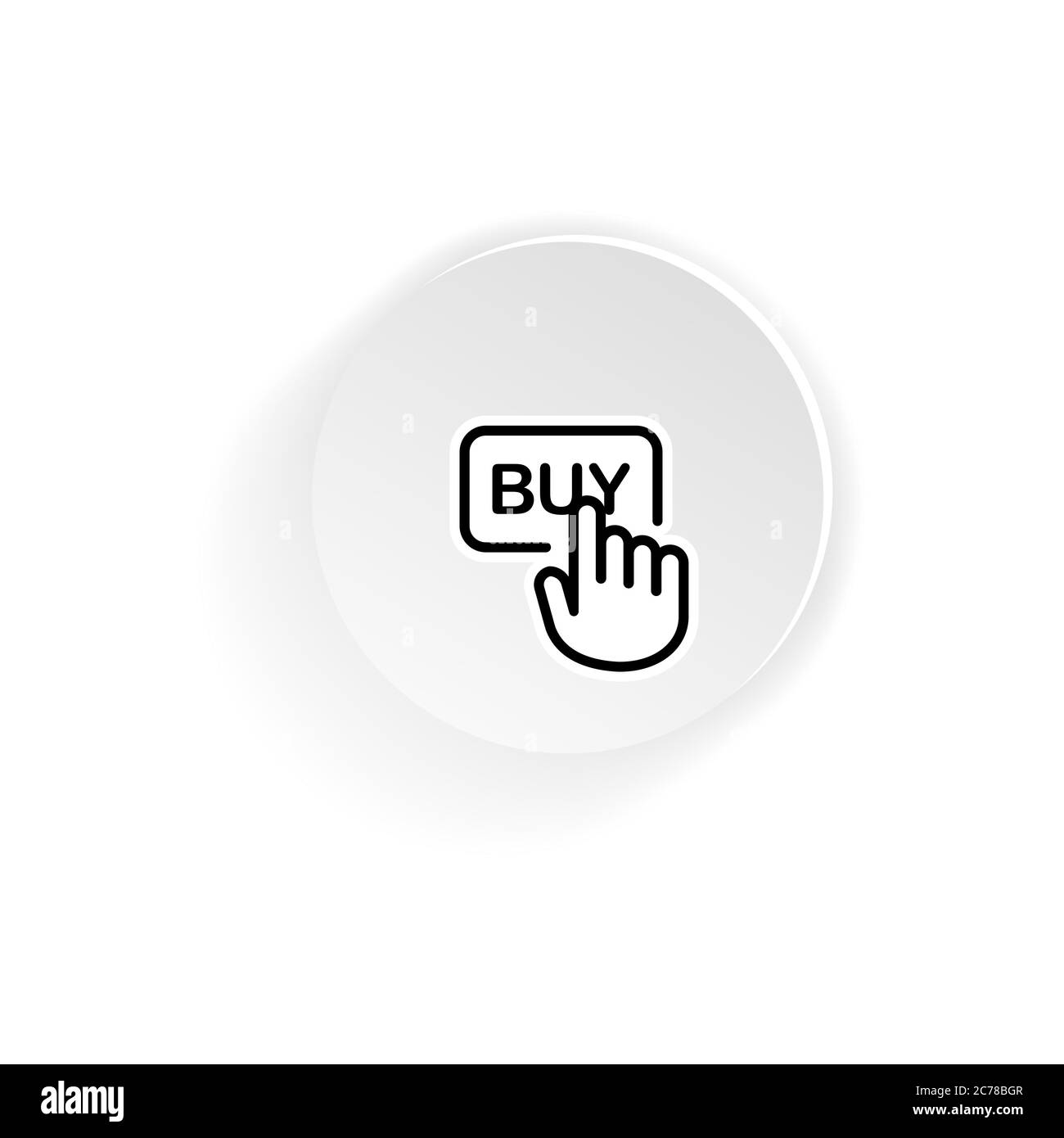Buy now icon set Black and White Stock Photos Images Alamy