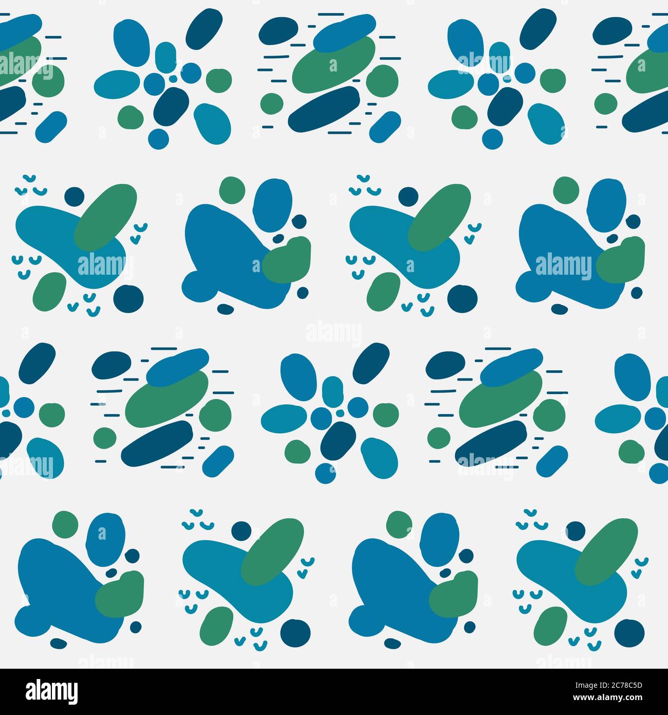 Seamless background image with bright elements. Stock Vector