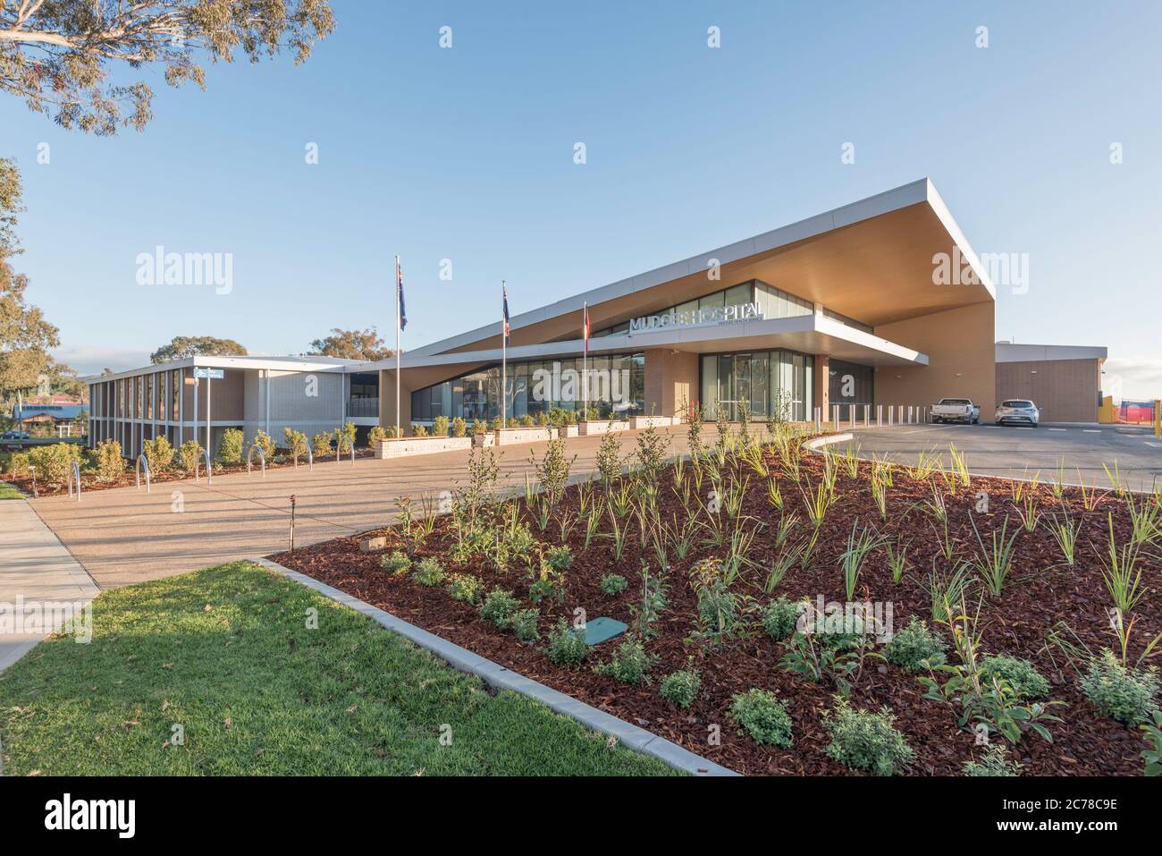 Mudgee, Australia, June 2020: The just opened $A70m redevelopment of the Mudgee (Regional) Hospital in mid western New South Wales, Australia Stock Photo