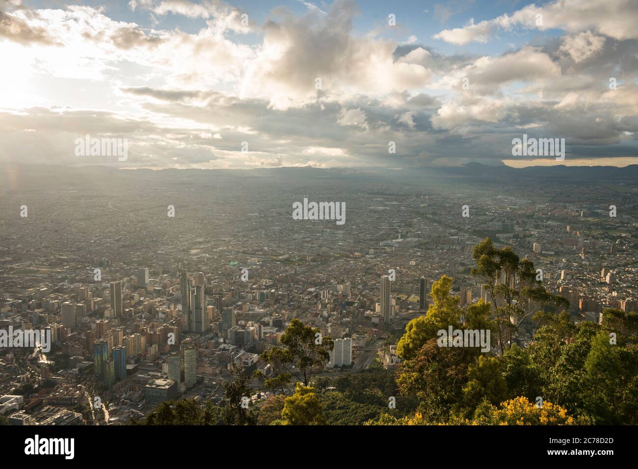 View from Cerro Monserrate, Bogotá, Cundinamarca, Colombia, South America Stock Photo