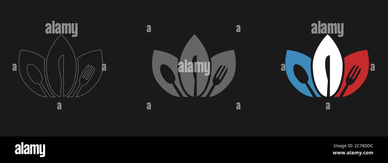 Spoon knife fork vector icons3 Stock Vector