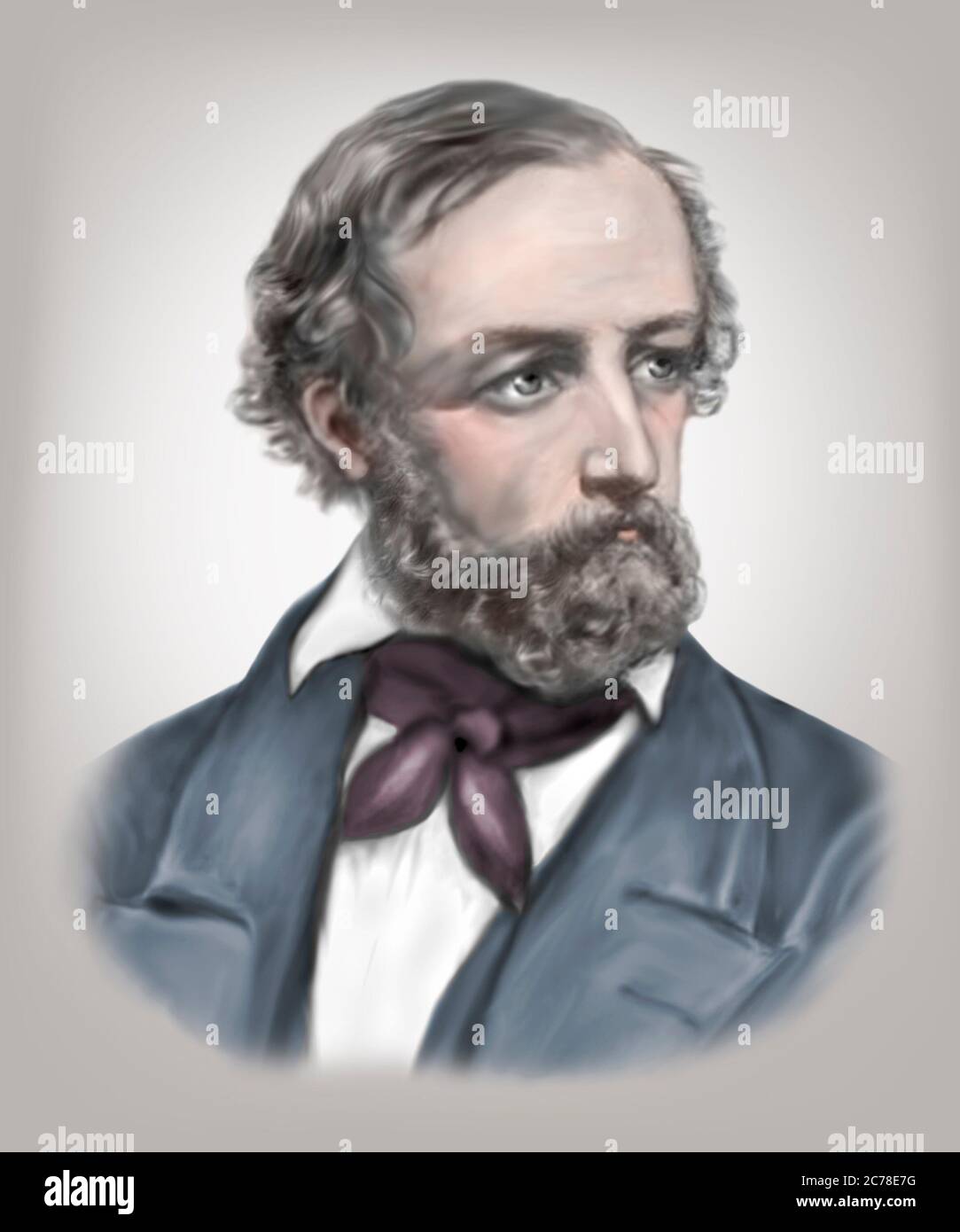 Peter Gustav Lejeune Dirichlet 1805-1859 German Mathematician Stock Photo