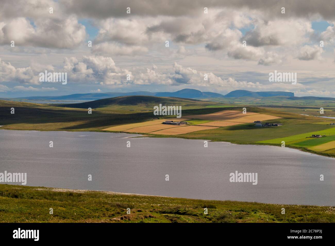 Swanney Loch, Orkney Mainland Stock Photo