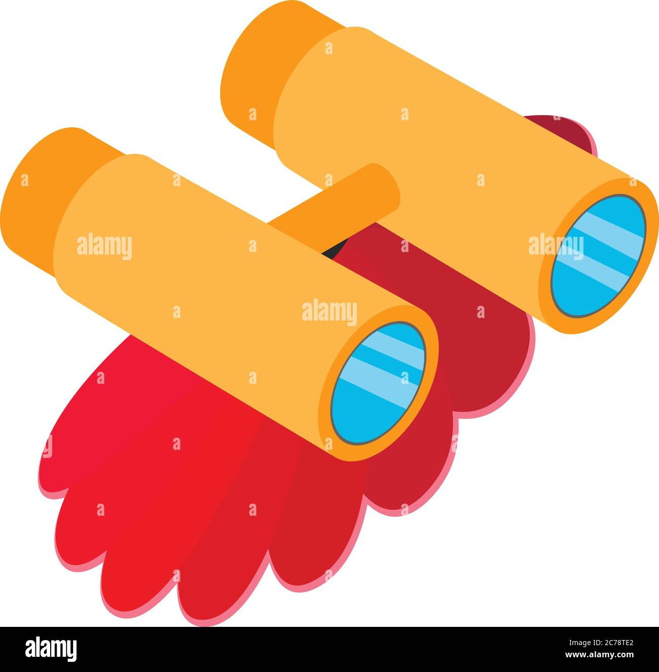 Theater attribute icon, isometric style Stock Vector