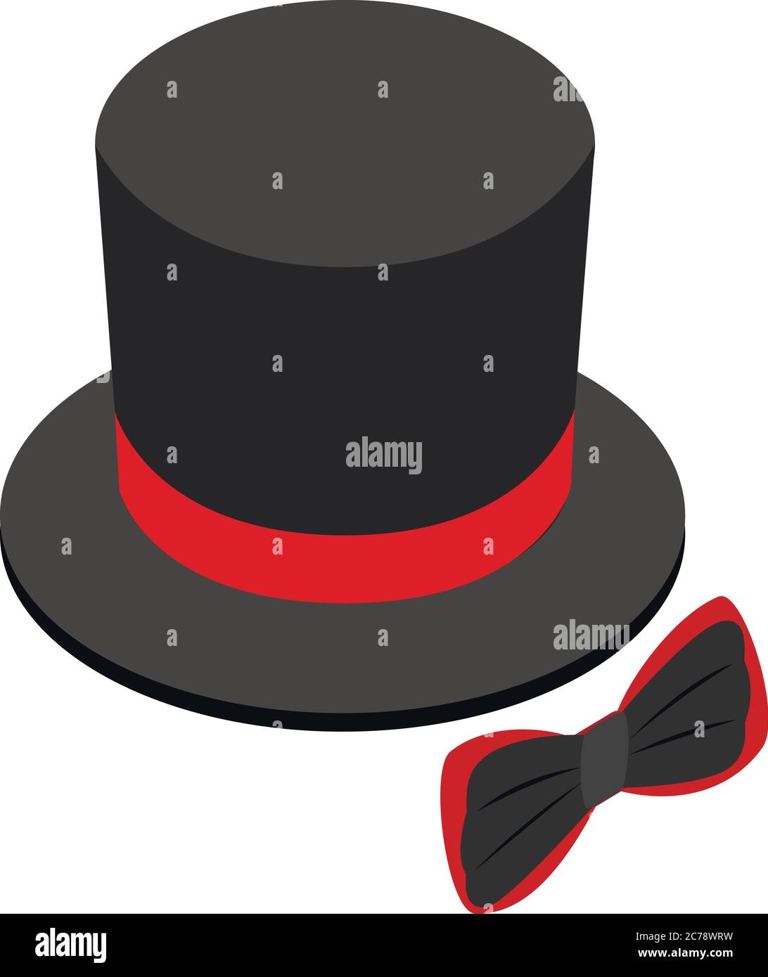 Illusionist accessory icon, isometric style Stock Vector
