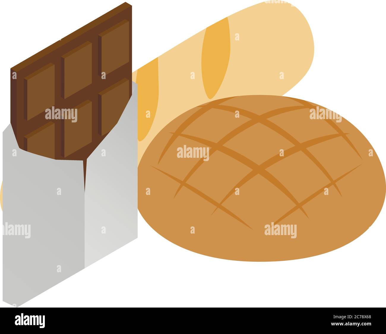 Traditional food icon, isometric style Stock Vector