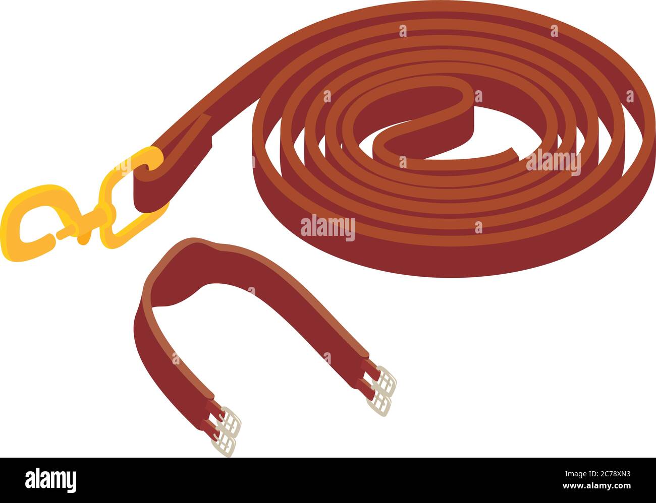 Equestrian equipment icon, isometric style Stock Vector