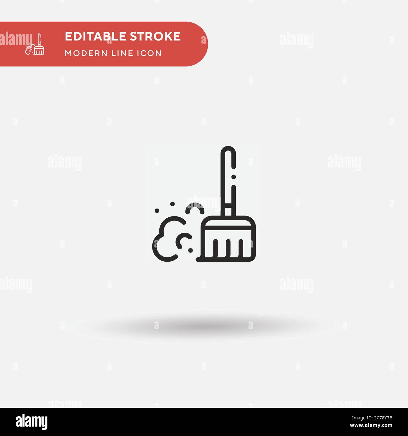 Sweep Simple vector icon. Illustration symbol design template for web ...