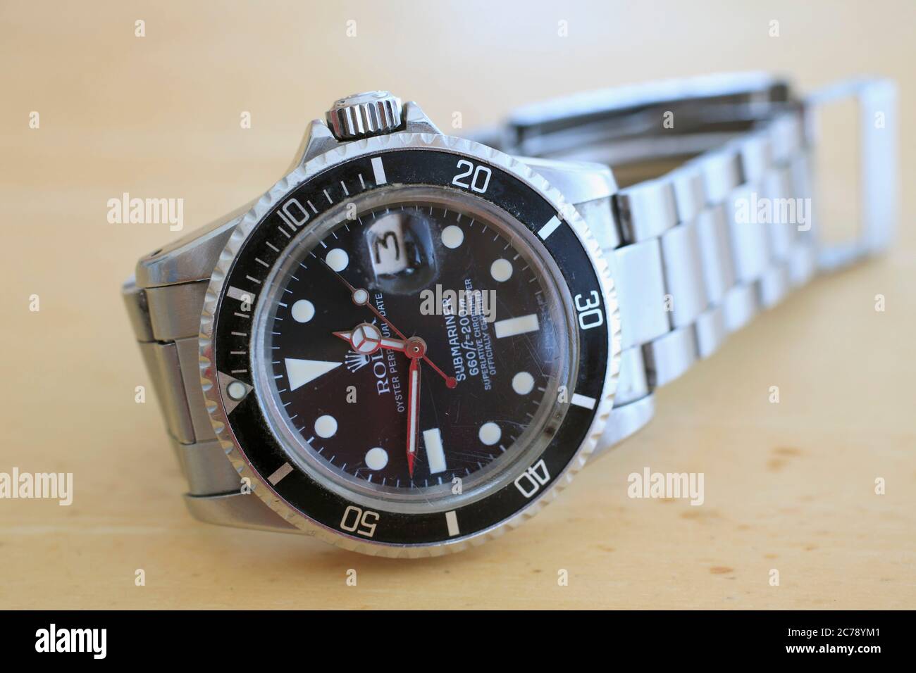 Rolex watch, Submariner, Stock Photo