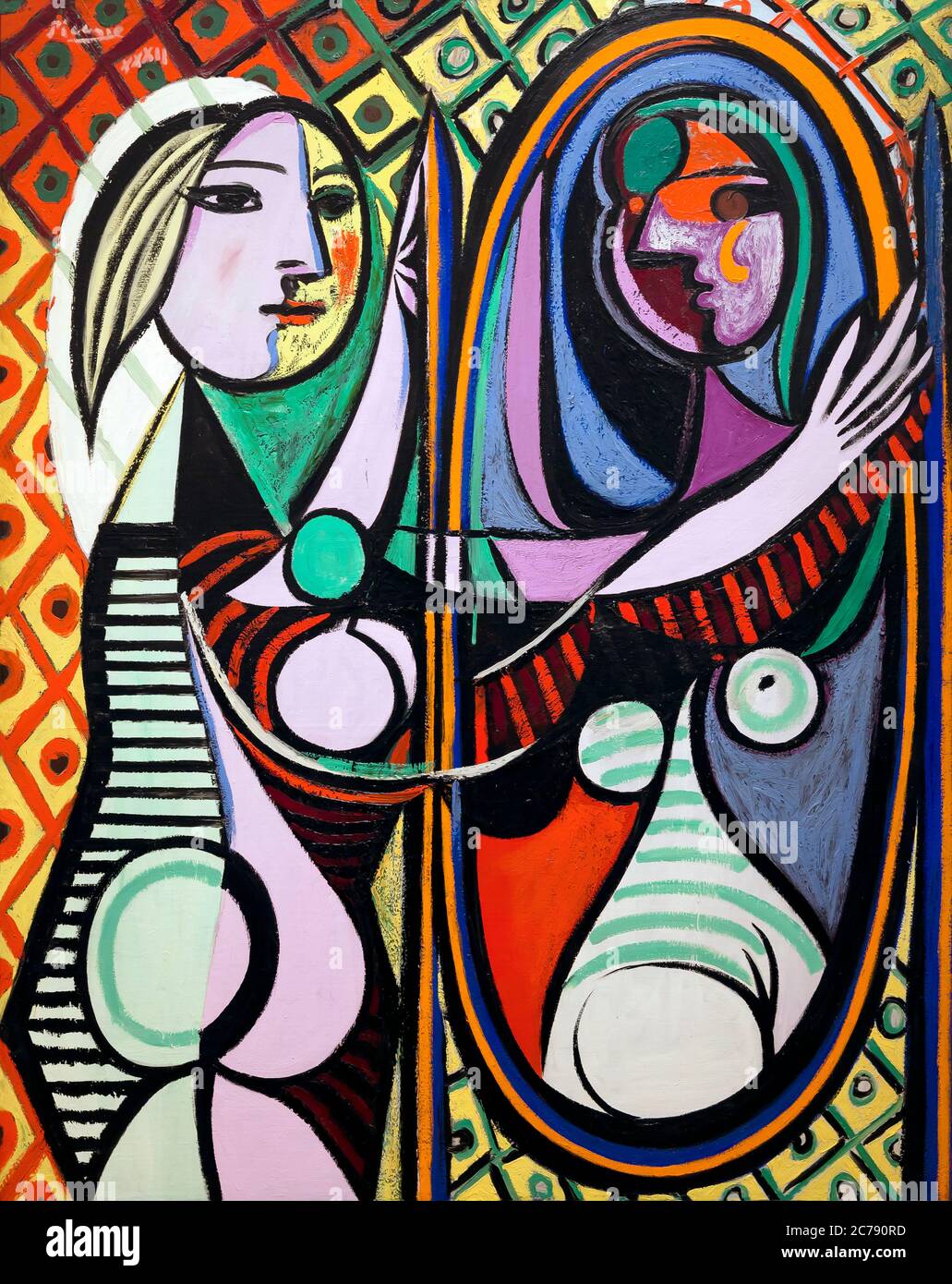 Girl before a Mirror, Pablo Picasso, 1932 Stock Photo - Alamy