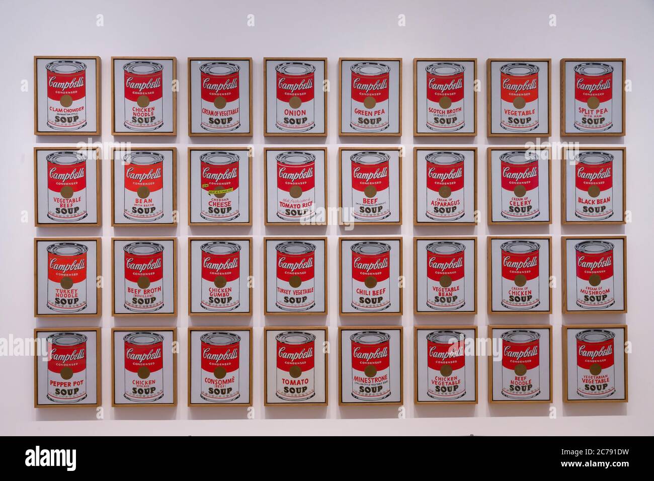 Campbell's Soup Cans, Andy Warhol, 1962, Stock Photo