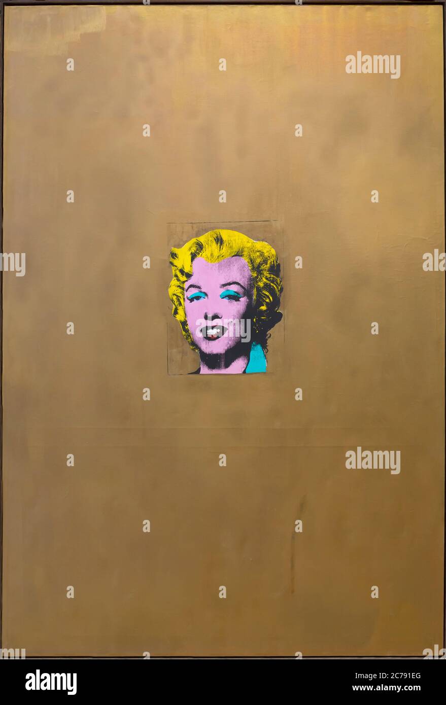 Gold Marilyn Monroe, Andy Warhol, 1962, Stock Photo