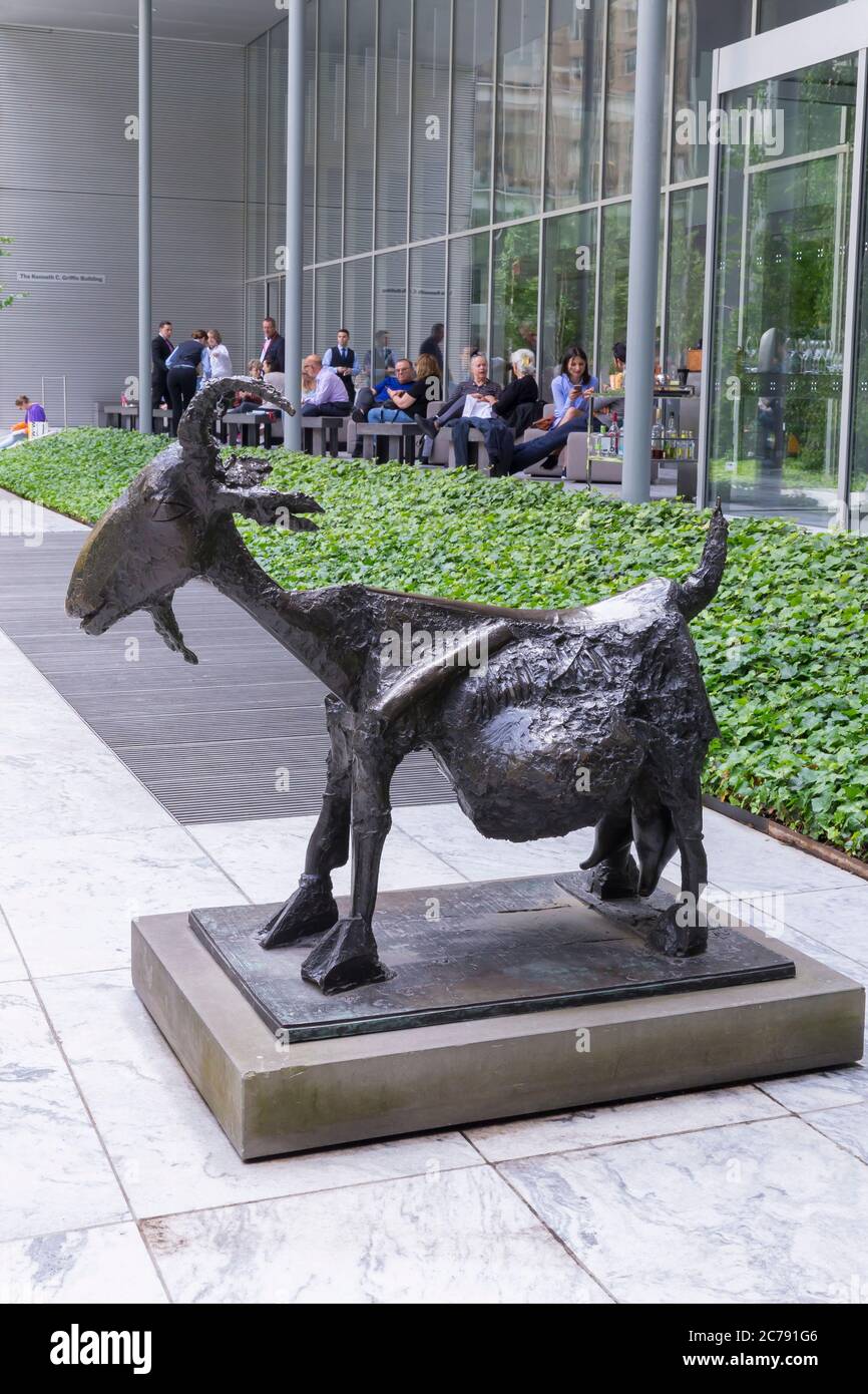 She-Goat, Pablo Picasso, 1950, Sculpture Garden, MOMA, Manhattan, New York City, USA, North America Stock Photo