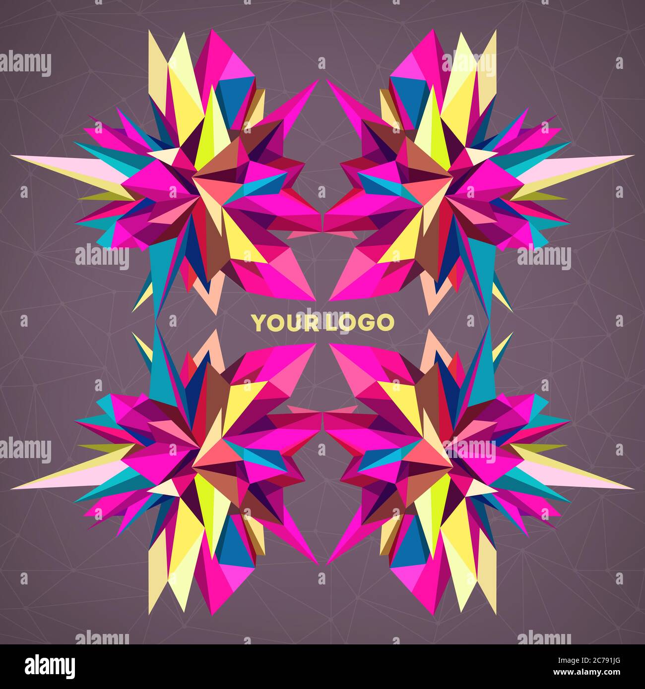 Abstract geometric asymmetric form design Stock Vector Image & Art - Alamy