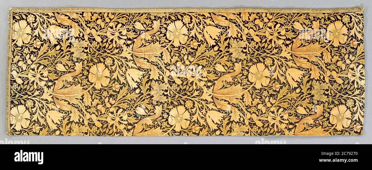 William Morris, Compton, Fabric pattern, fabric, 1896 Stock Photo