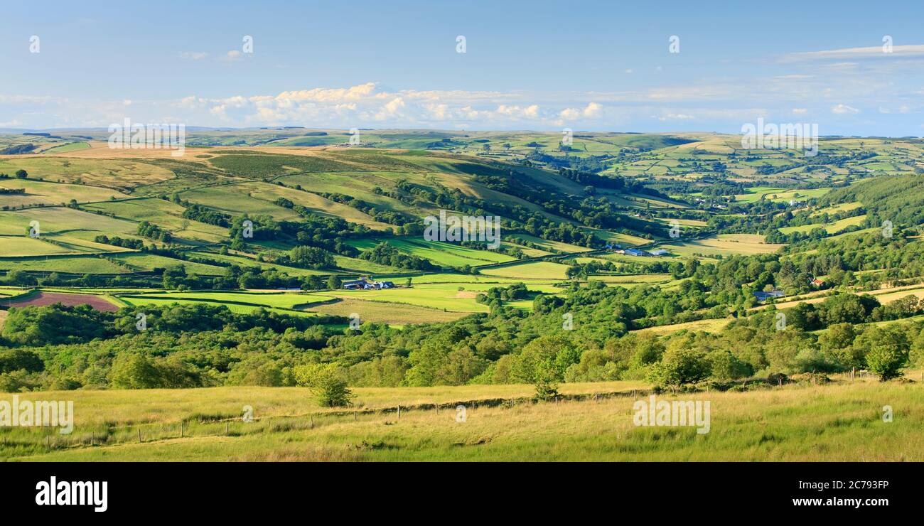 Fforest Fach Cwm Brecon Beacons National Park Sennybridge Powys Wales Stock Photo