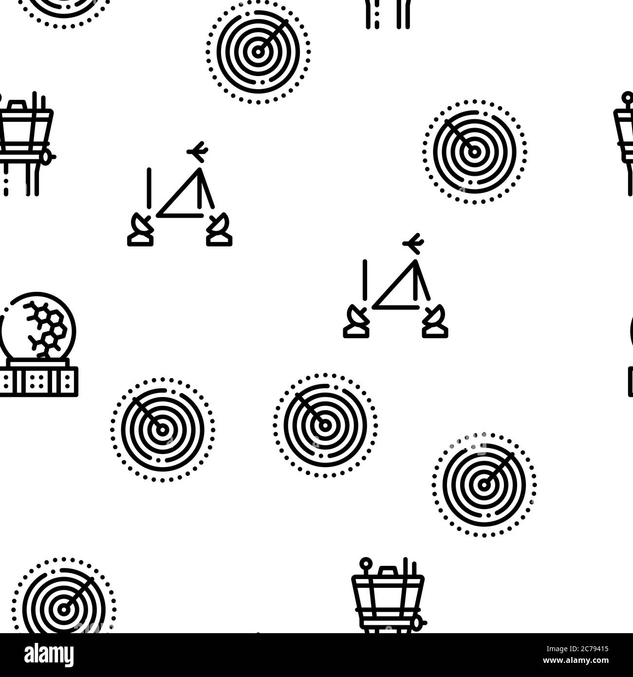 Air Navigation Tool Seamless Pattern Vector Stock Vector Image & Art ...