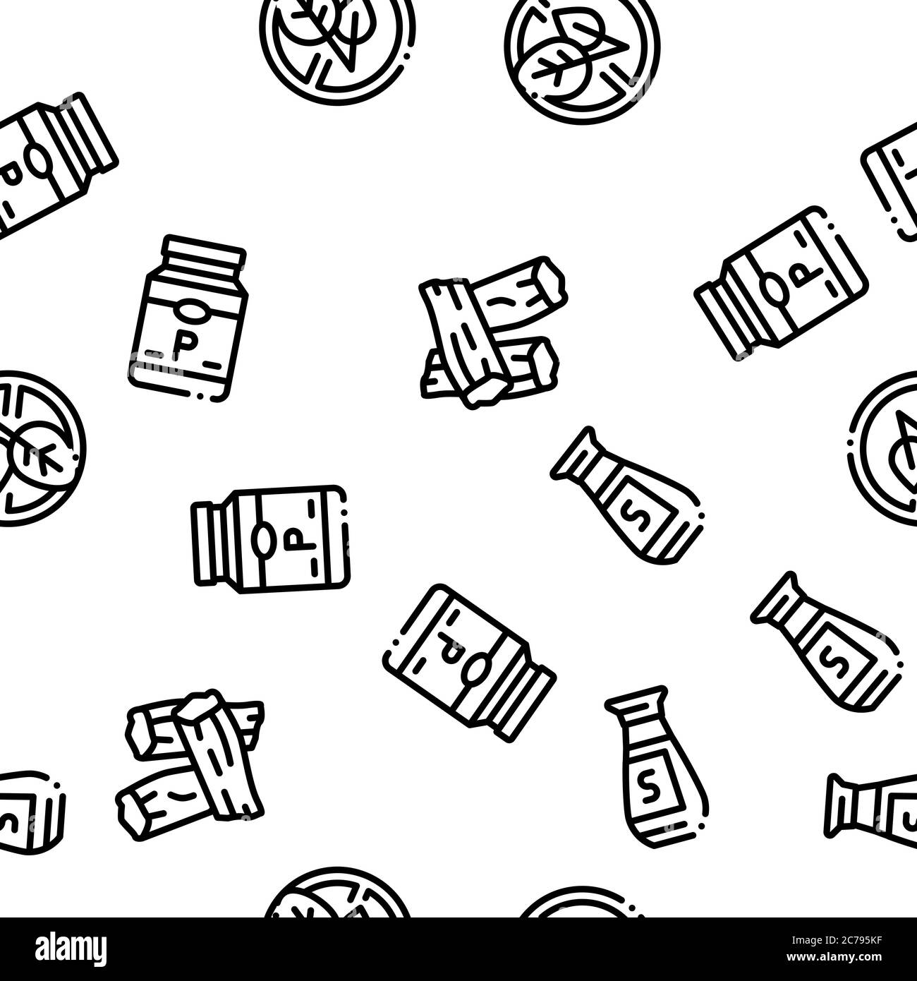 Soy Bean Food Product Seamless Pattern Vector Stock Vector
