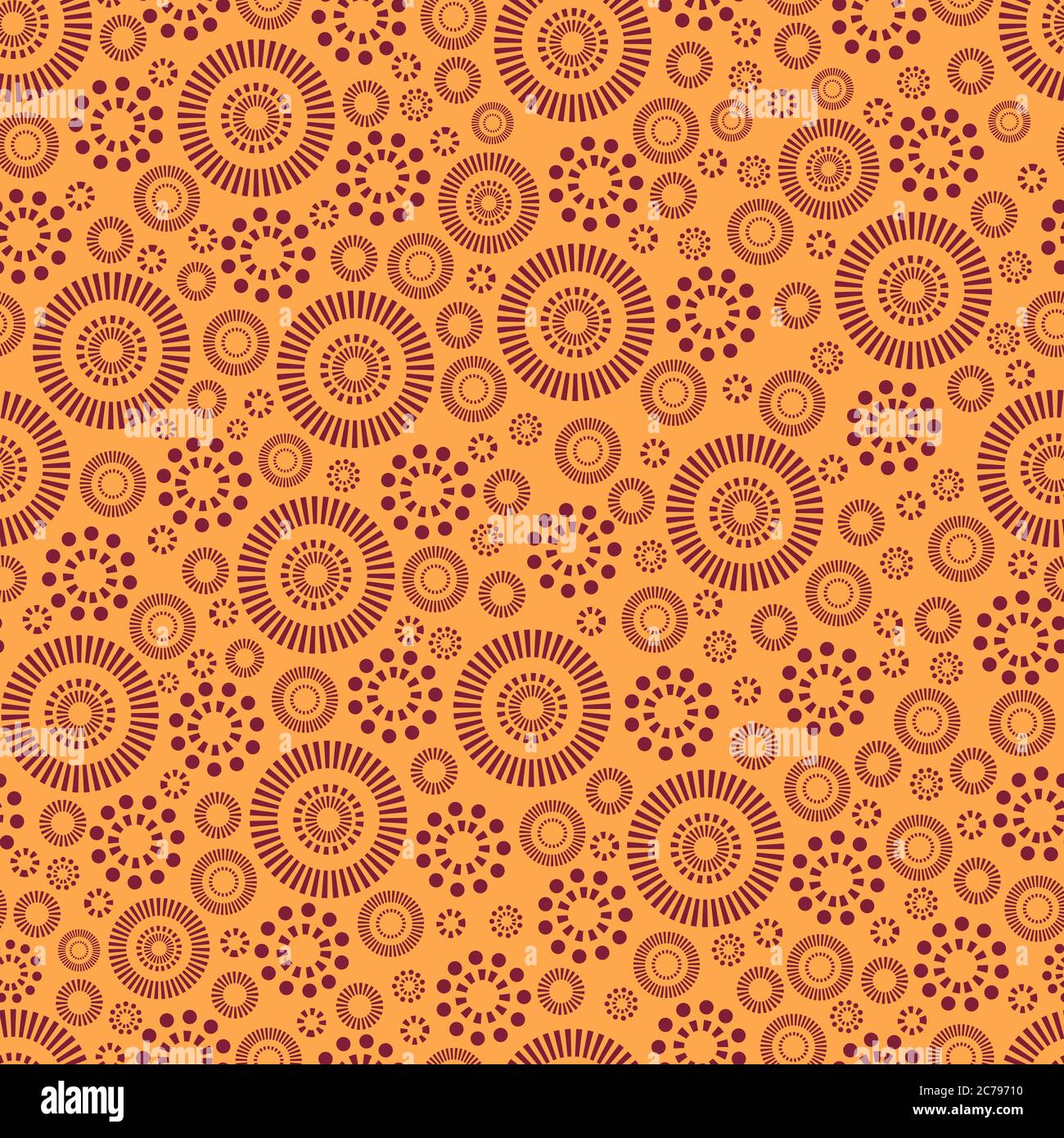 Abstract ethnic boho style ornament seamless pattern. Stock Vector