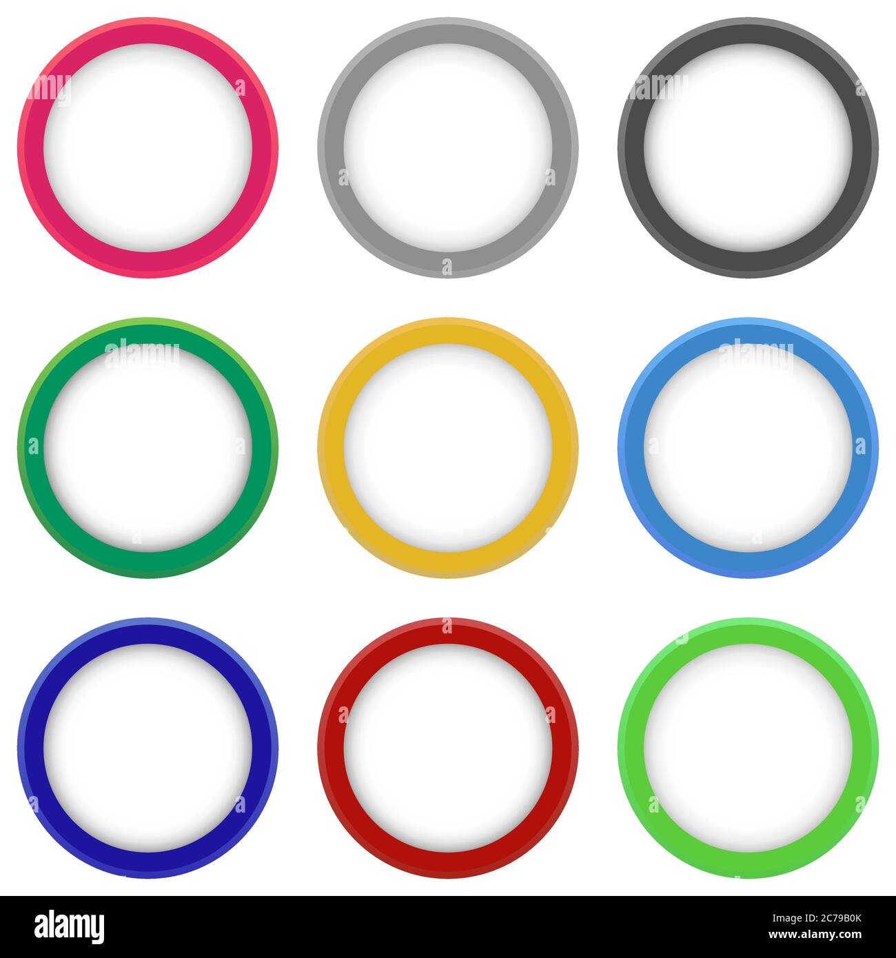 Set of Vector Colorful Banners Stock Vector