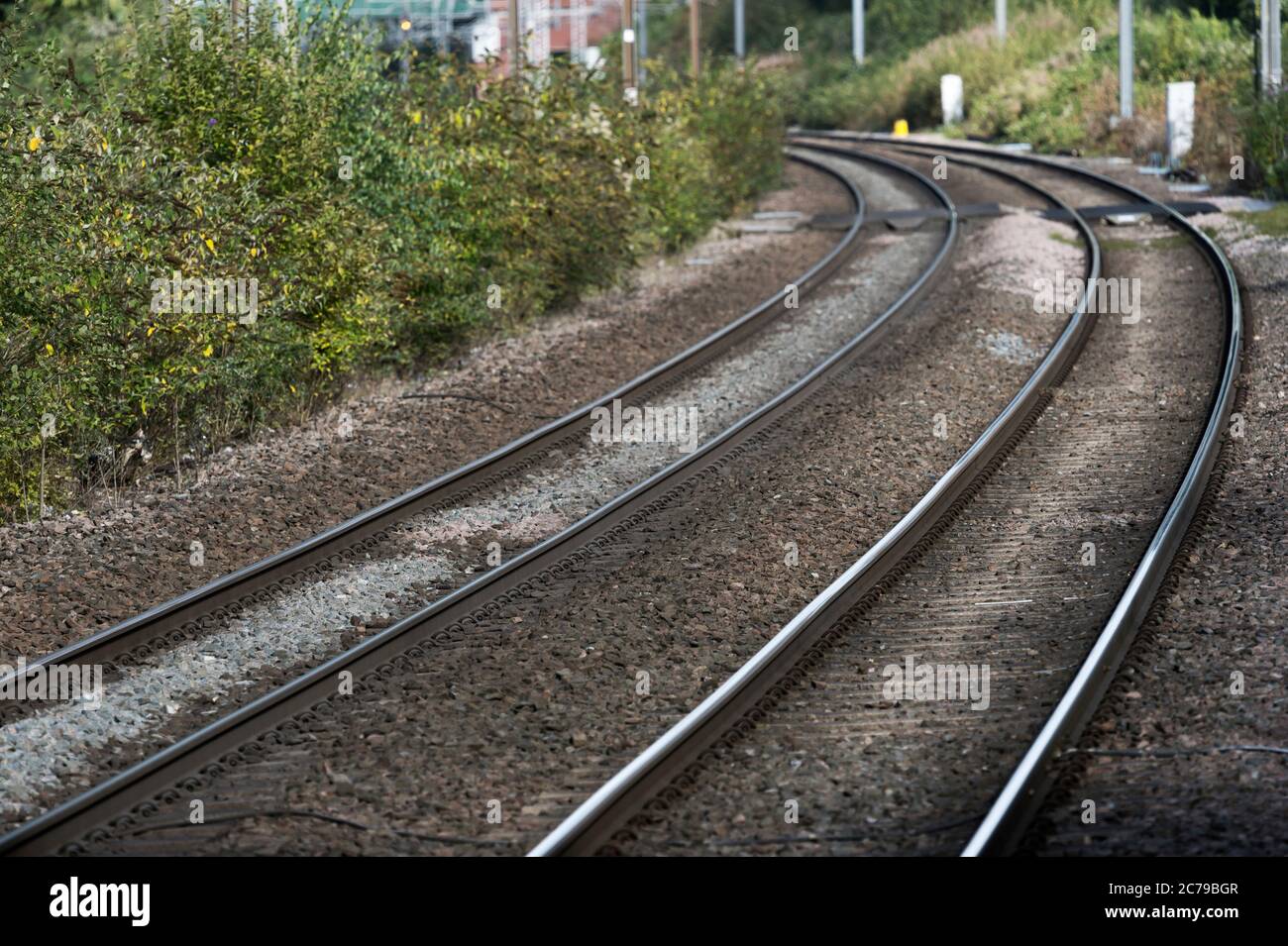 Railway track curving hires stock photography and images Alamy