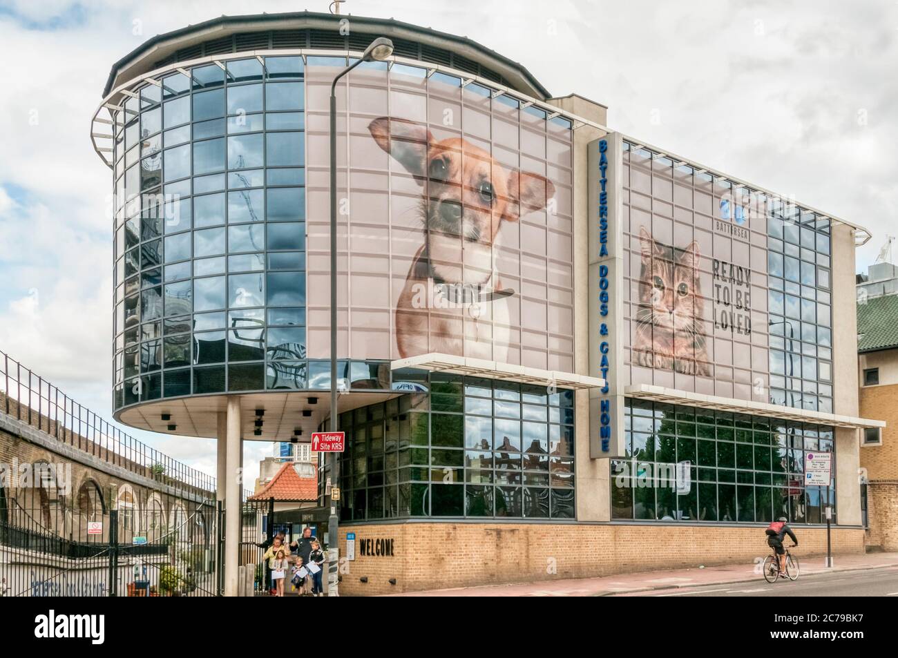 Battersea Dogs & Cats Home on Battersea Park Road, London. Stock Photo