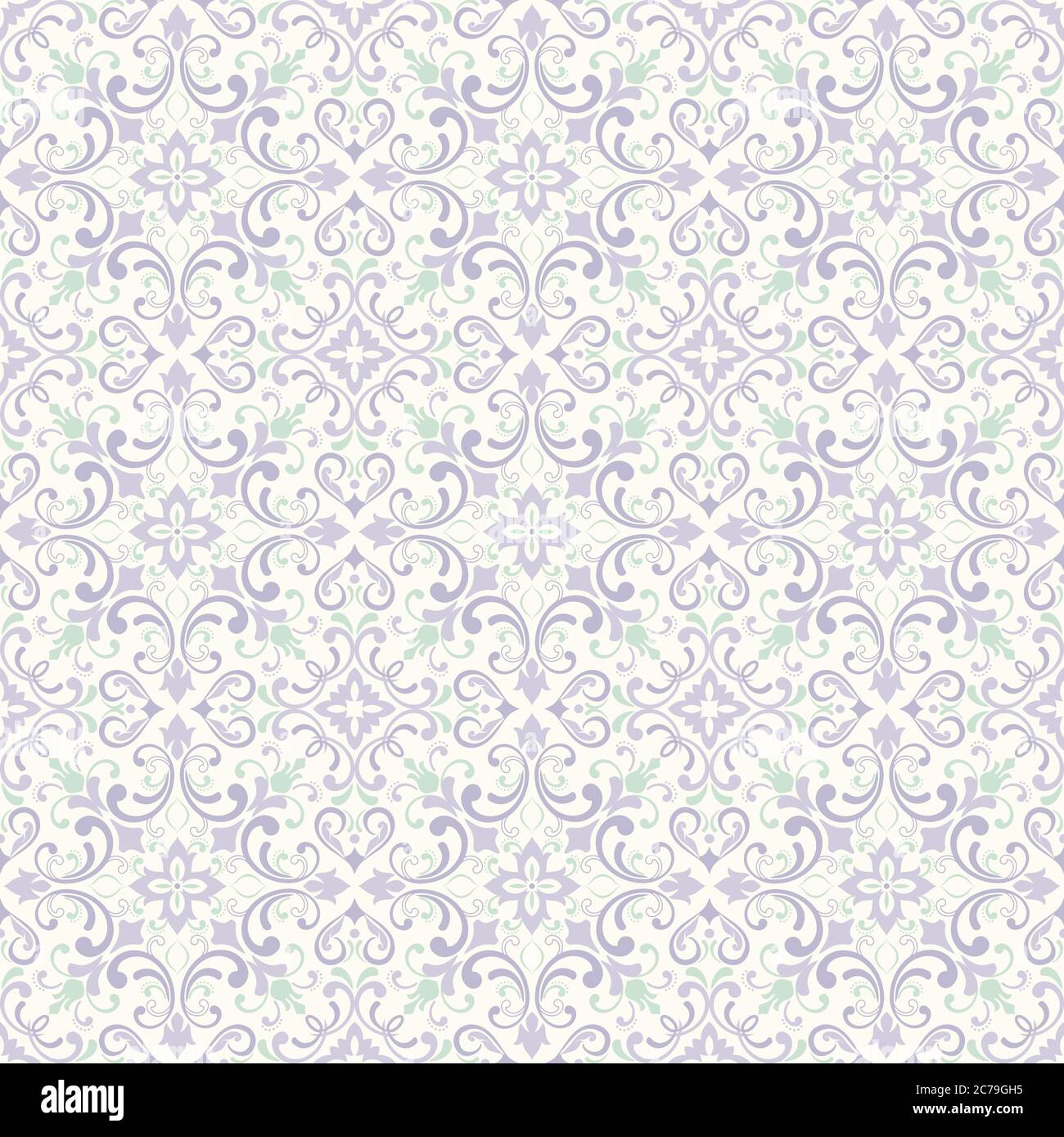 Seamless damask pattern. Tile. Orient vector classic pattern. Seamless abstract background with repeating elements. Orient background Stock Vector