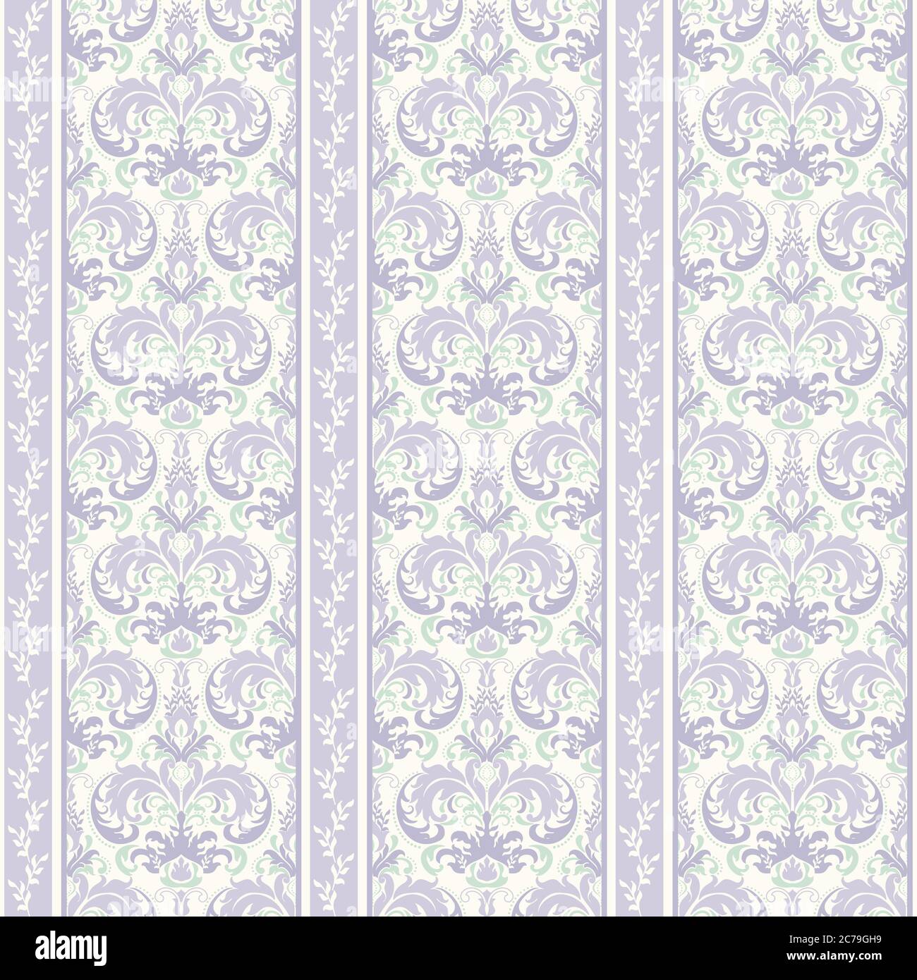 Seamless damask pattern. Tile. Orient vector classic pattern. Seamless abstract background with repeating elements. Orient background Stock Vector