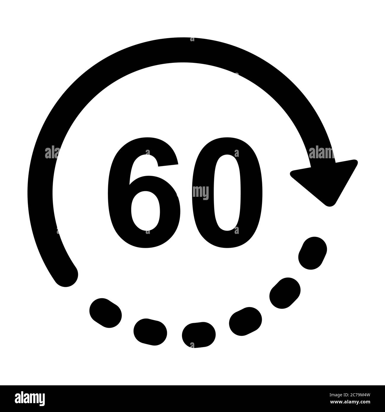 60 minutes stopwatch Cut Out Stock Images Pictures Alamy