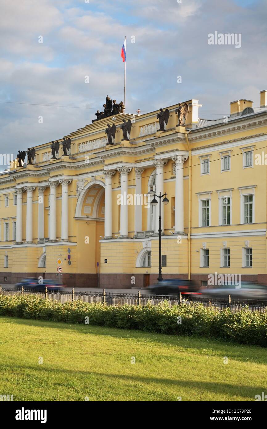 Synod Building Buildings of Senate and Synod in Saint Petersburg. Russia Stock Photo ...