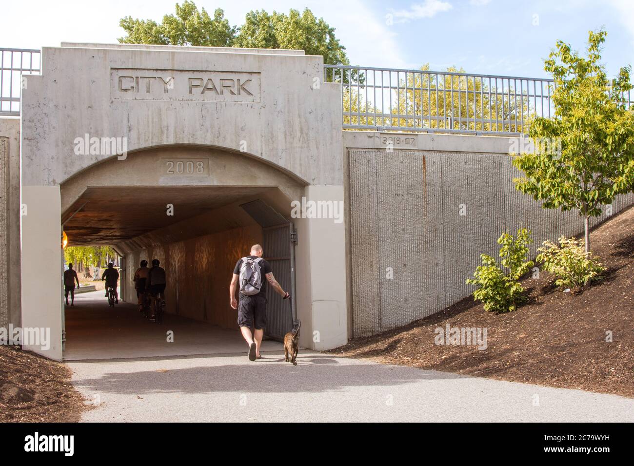 Kelowna, BC / Canada - May 18, 2020: City Park In Kelowna, BC Stock Photo