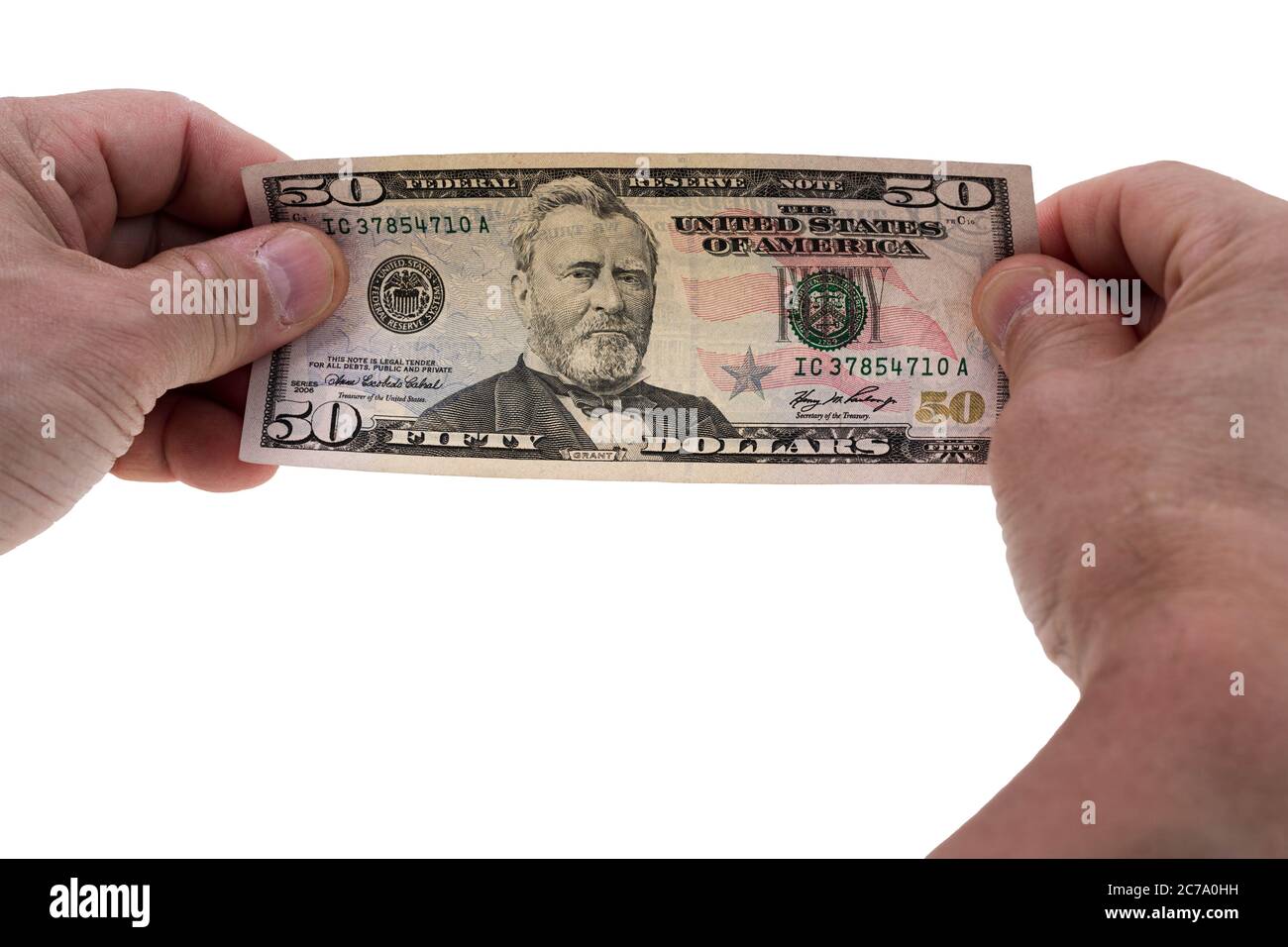 Hand Fifty Dollars High Resolution Stock Photography And Images Alamy