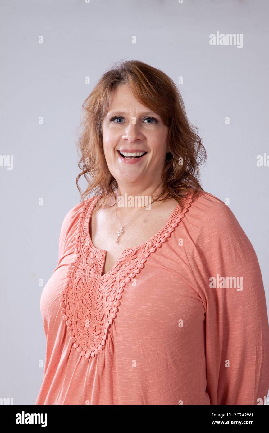 mature Happy mature woman with a big smile Stock Photo - Alamy