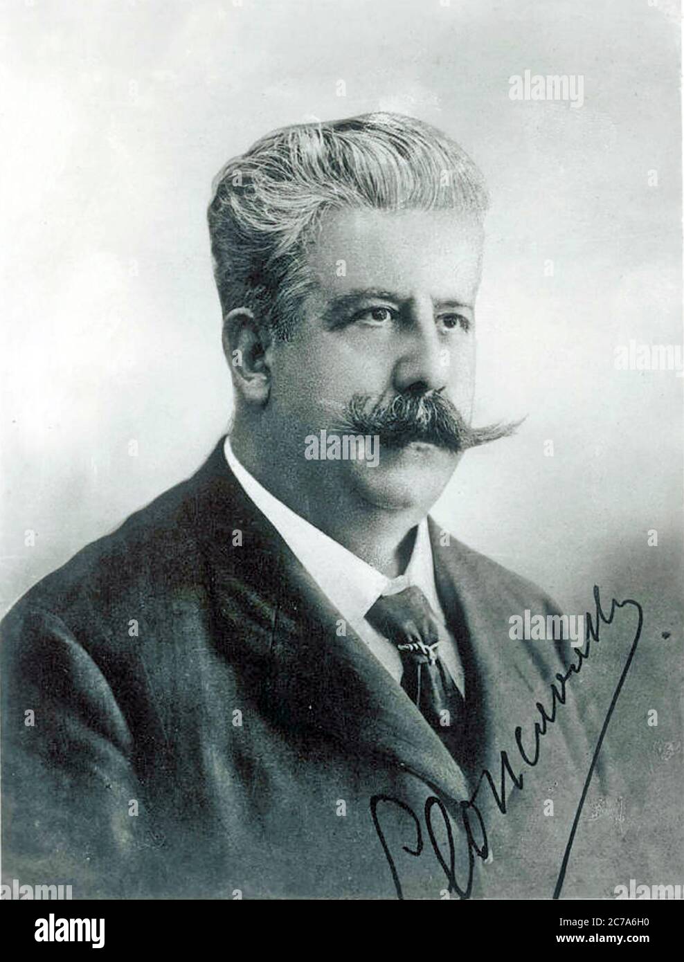 RUGGERO LEONCAVELLO (1857-1919) Italian operatic composer about 1912 Stock Photo