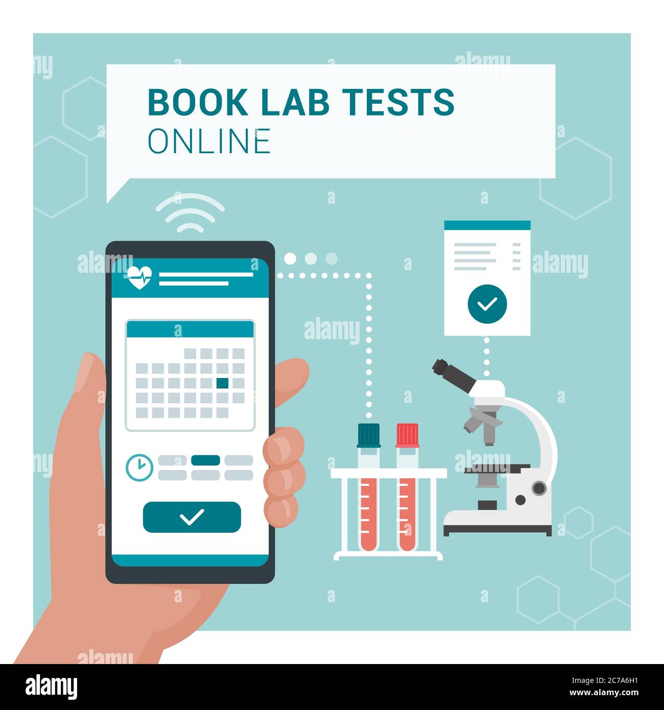 Book your medical lab test online patient booking his test using a