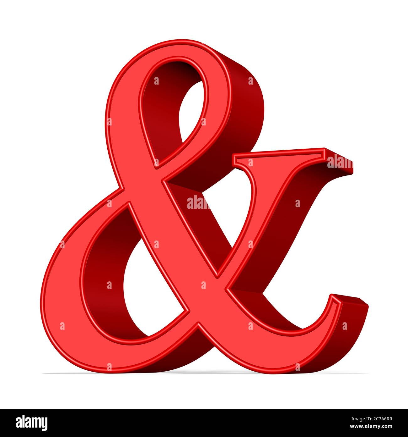 Ampersand, symbol in a 3D illustration Stock Photo Alamy