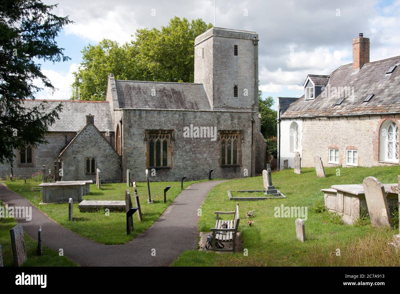 St Michael's parish church, Stinsford, burial ground for the Hardy family & many of Hardy's novels, Dorset Stock Photo