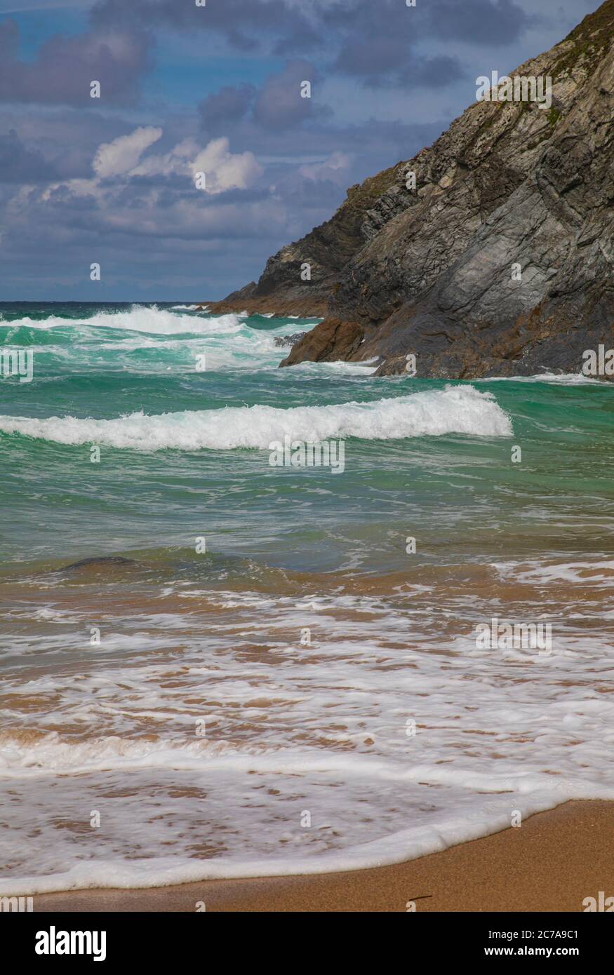 Holywell Bay Cornwall Stock Photo Alamy