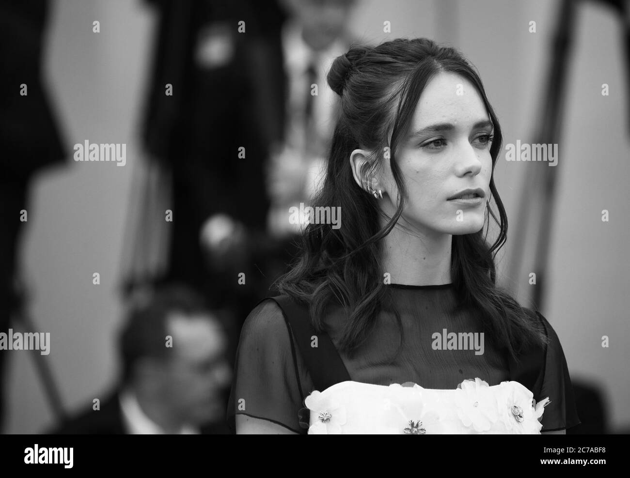 VENICE, ITALY - SEPTEMBER 07: Stacy Martin walk the red carpet ahead of