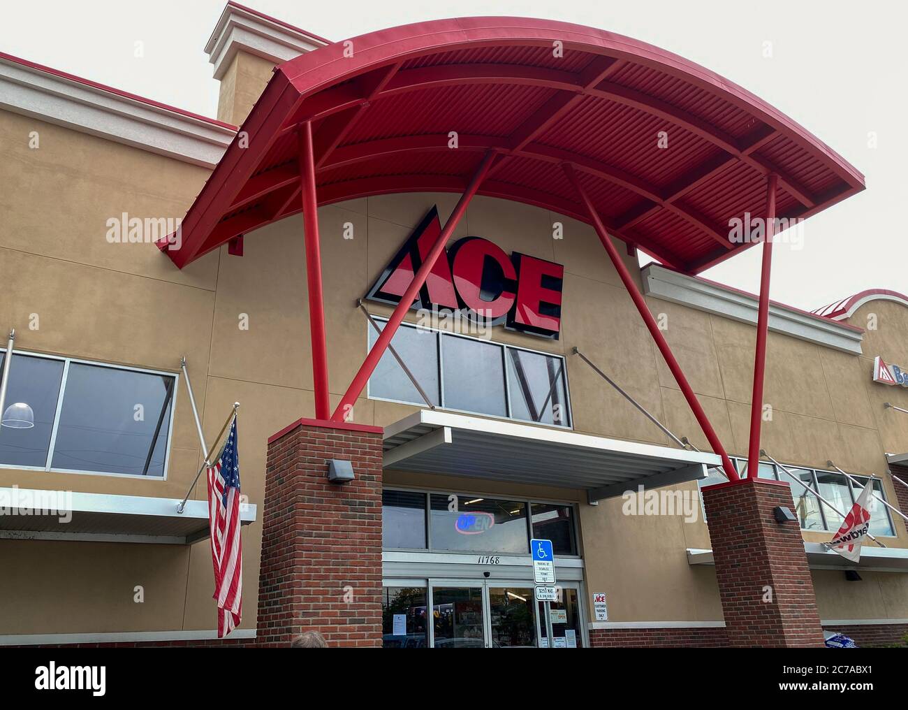 Orlando, FL/USA7/8/20 The exterior of an Ace Hardware Store in Lake