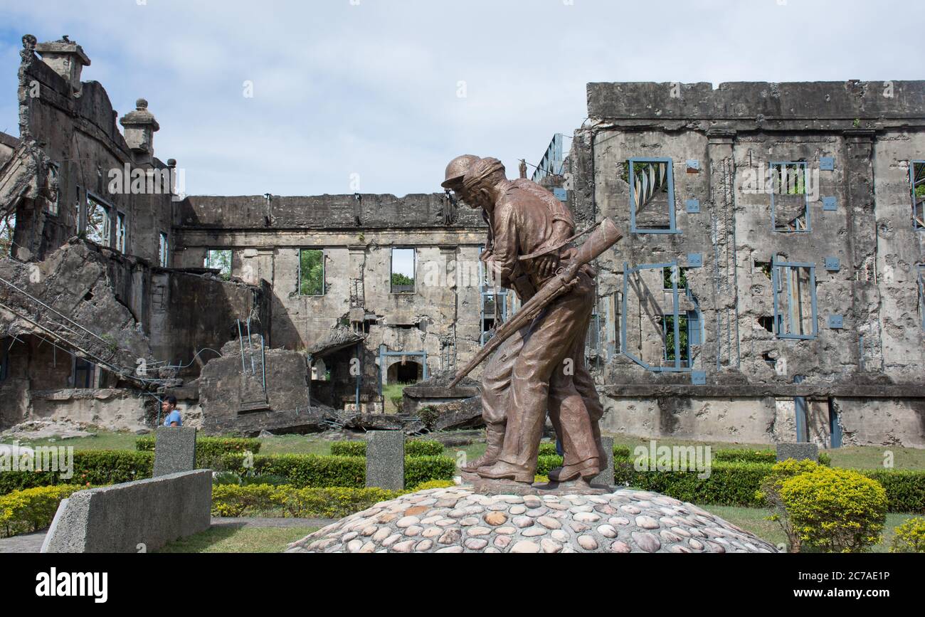 Corregidor Island, Philippines - December 31, 2016: Brothers In Arms Pacific War Memorial Stock Photo