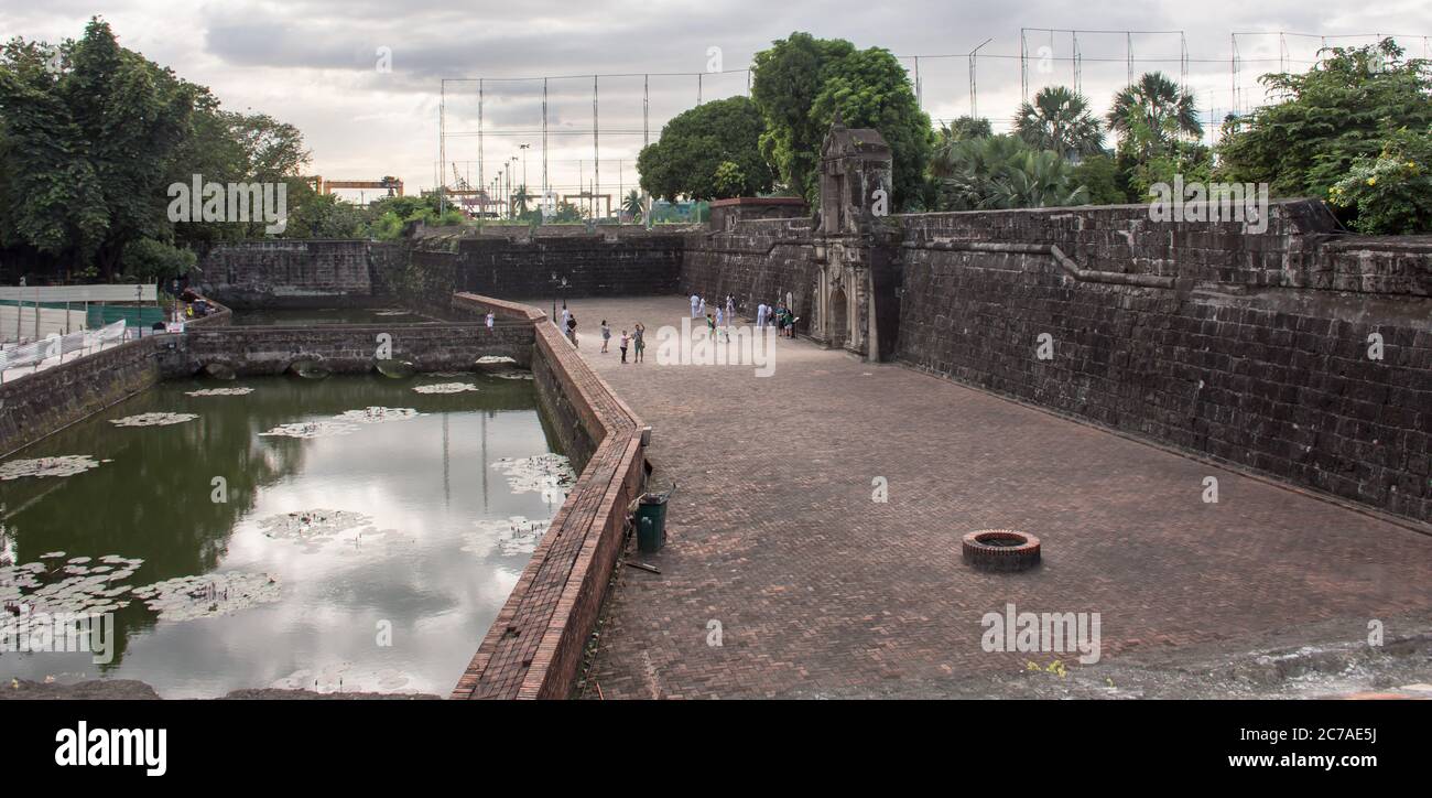 Manila, Philippines - January 4, 2017: Fort Santiago In Intramuros Stock Photo