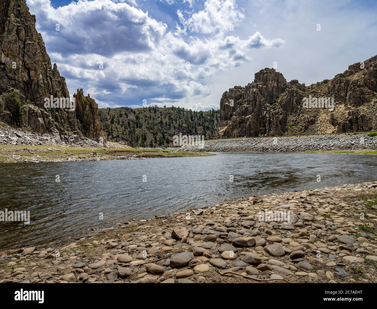 Gunnison Riverr, Colorado USA Stock Photo