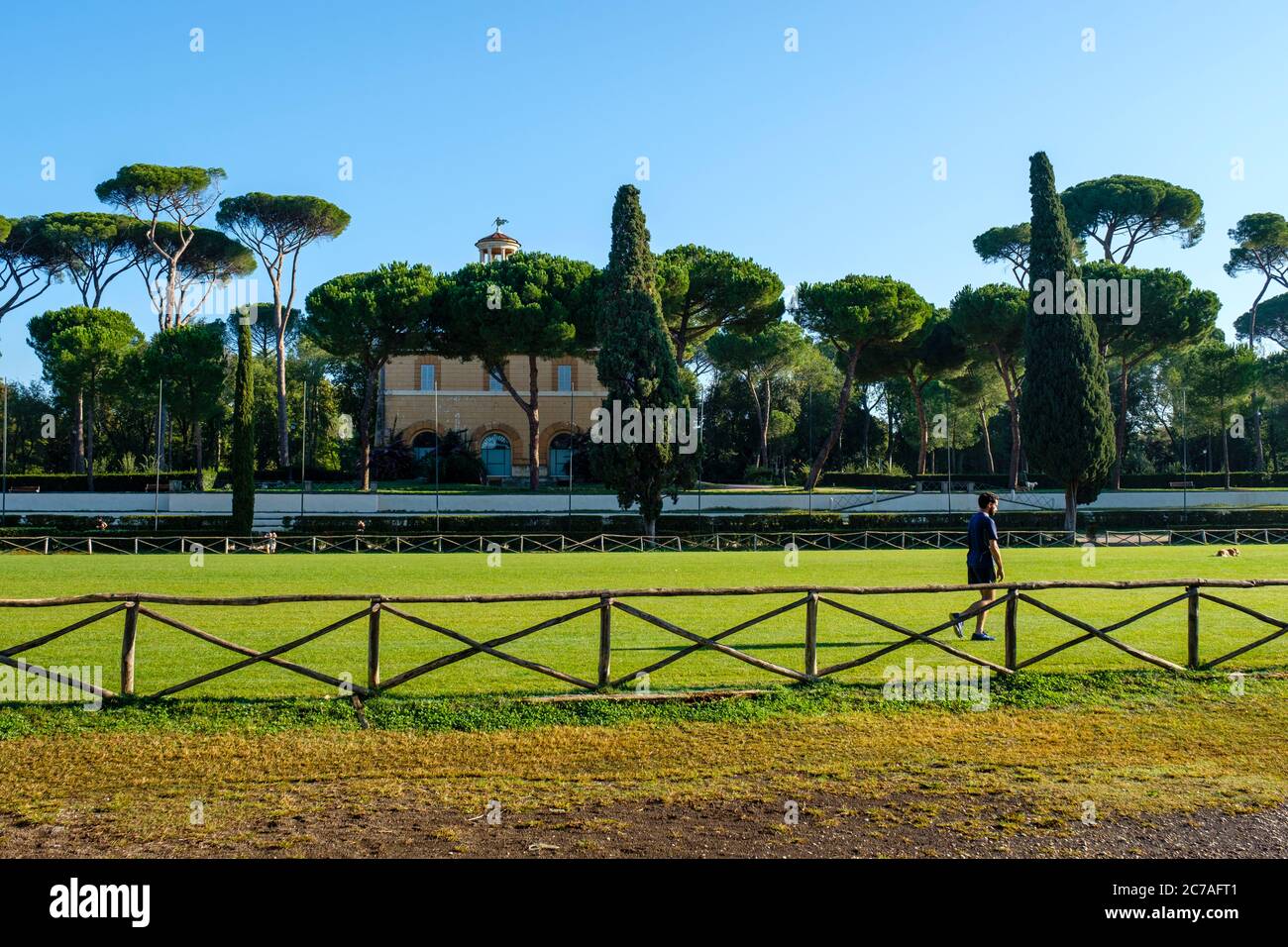 Piazza di Siena, Borghese Gardens, Villa Borghese, Rome, Italy Stock Photo