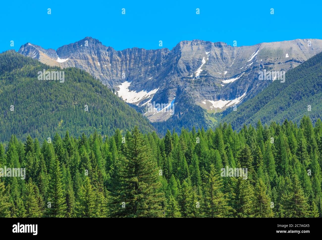 swan peak in the swan range near swan lake, montana Stock Photo Alamy